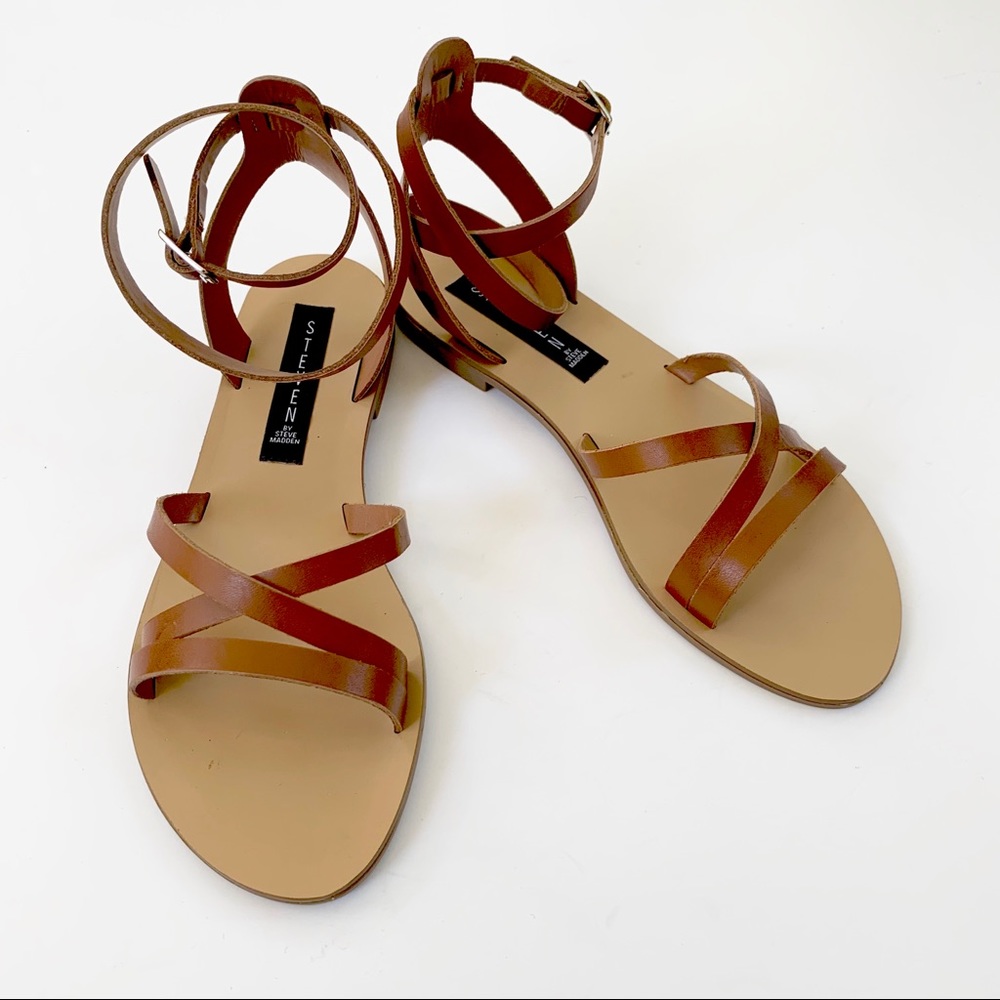 Steven by Steve Madden Matas Leather Sandals NWT 9 - Picture 7 of 8